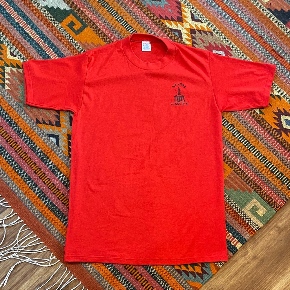 80s Jerzees by Russel Red T-Shirt